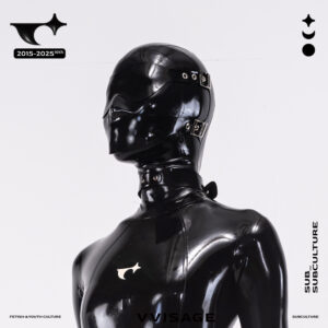 High-End Latex Hood Set – Blindfold, Mask & Collar (RR Latex Sheet)